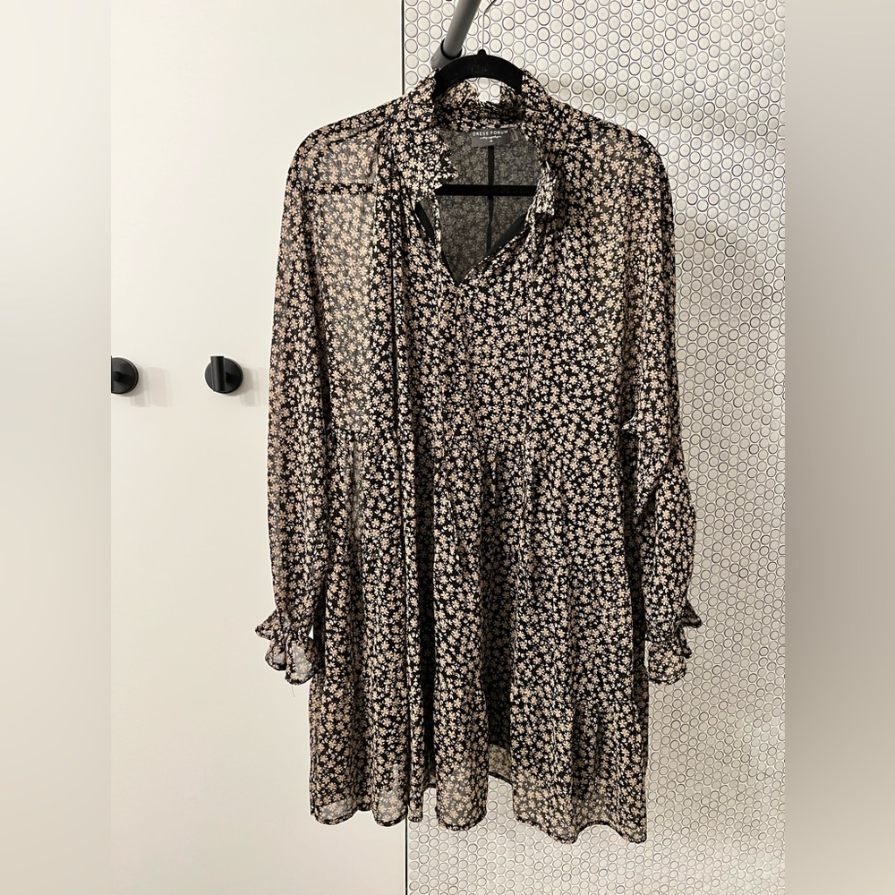Dress Forum long sleeved swing dress (M). Worn once!